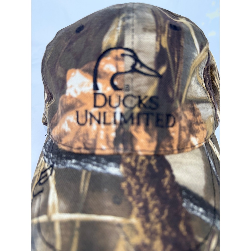 Ducks Unlimited Camo Baseball Cap Men One Size Fits Most - Picture 2 of 7